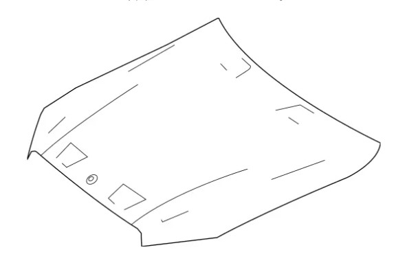 Hood 2019 - 2024 MERCEDES-BENZ 238-880-01-00-65